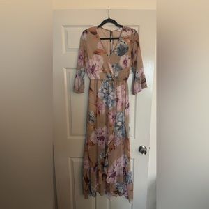 PINK LILY High Low Floral Dress